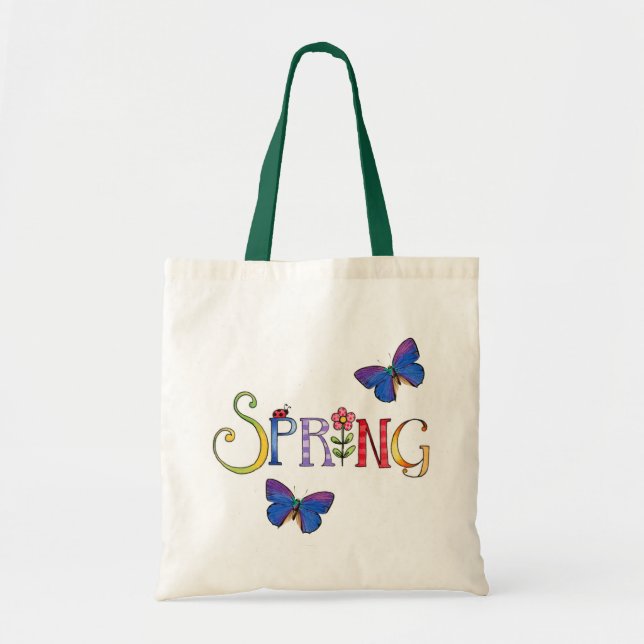 Tote Bolsa primavera de orçamento (Frente)