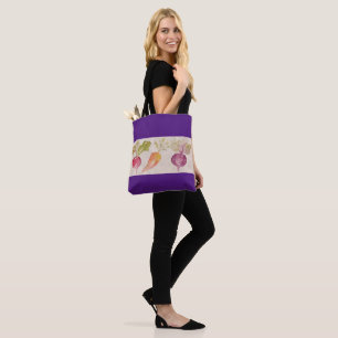 Tote Bolsa - Rabanetes, Cenoura, Beterraba