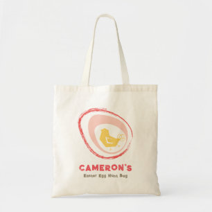 Tote Bolsa Retro Amarela Frango Chic Fofa Caça aos Ovos