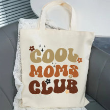 Bolsa Retro Cool Moms Club, Bolsa Melhor Mãe de To