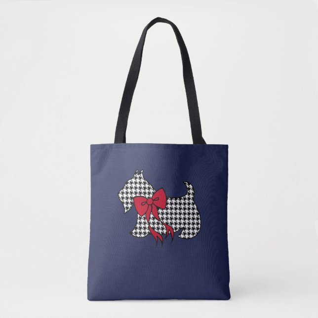 Tote Bolsa Retro do Terrier Escocês (Frente)
