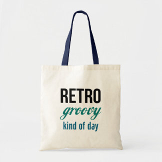 Tote Bolsa Retro Groovy para o Dia