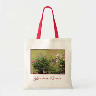 Tote Bolsa Rosa de Canvas de orçamento de de jardim