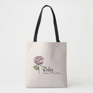 Tote Bolsa Rosa Rosa Charmosa Mãe da Noiva