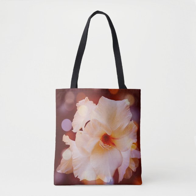 Tote Bolsa Sword Lily Red Bokeh (Frente)