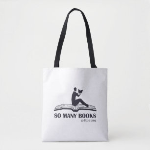 Tote Bolsa - Tantos livros tão pouco tempo - leitura ma
