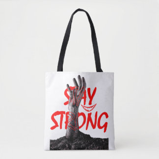 Tote Bolsa Tote: Design de Citação Motivacional Fique F