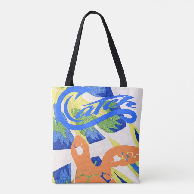 Tote Bolsa Tote. Praia. Captura (Verso)