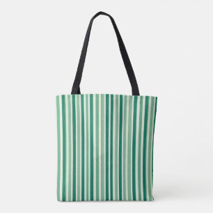 Tote Bolsa Tote, Verde Caçador Listra Verde Claro Verti