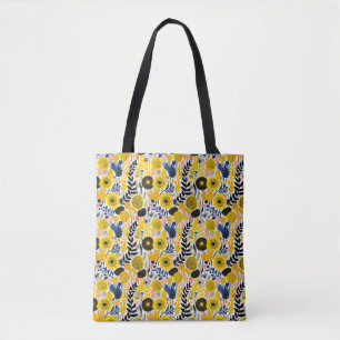 Tote Bolsa Totem Floral Amarela