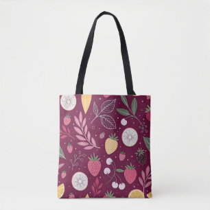 Tote Bolsa Transportável de Ombro Berry Citrus – Bolsa 