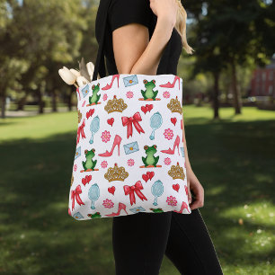 Tote Bolsa transversal padrão de conto de fadas