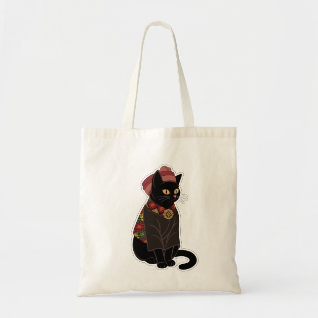 Tote Bolsa Tribal Chief Black Cat (Frente)