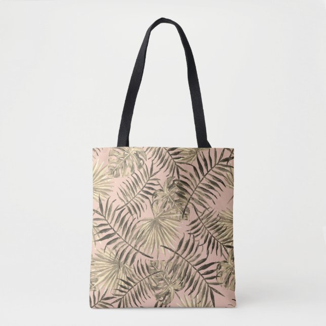 Tote Bolsa tropical folha de palma (Frente)