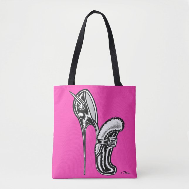 Tote Bolsa Vana DeVinyl™/Calçados e Modas (Frente)