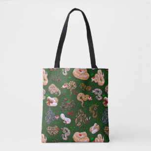 Tote Bolsa Verde de Ball Python Morph Holiday