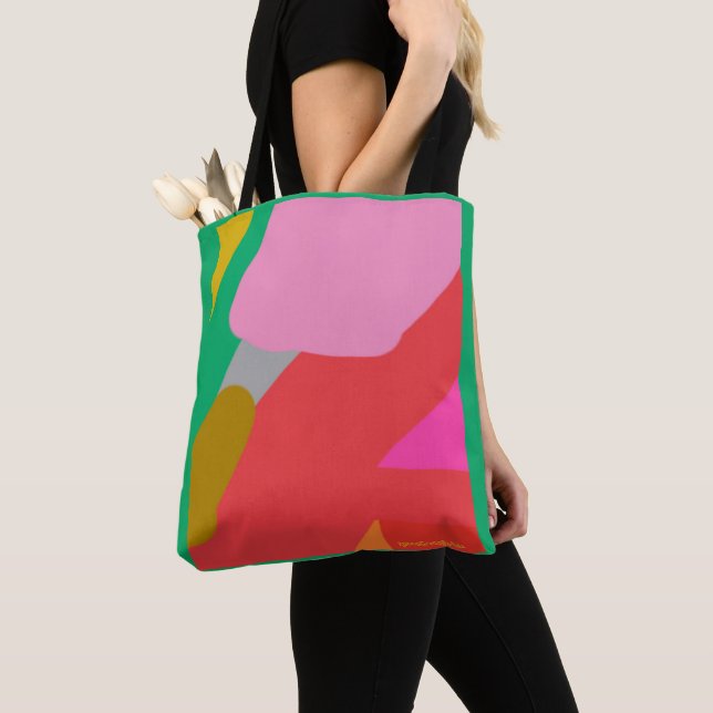 Tote Bolsa Verde Garden Riff (Close Up)