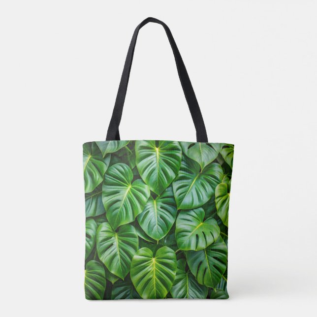 Tote Bolsa Verde Monstera (Verso)