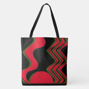 Tote bolsa VERMELHO PRETO E VERDE