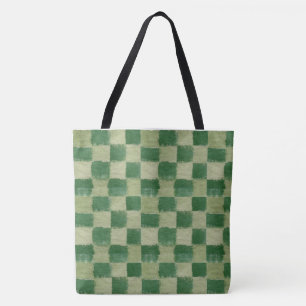 Tote Bolsa Xadrez Verde