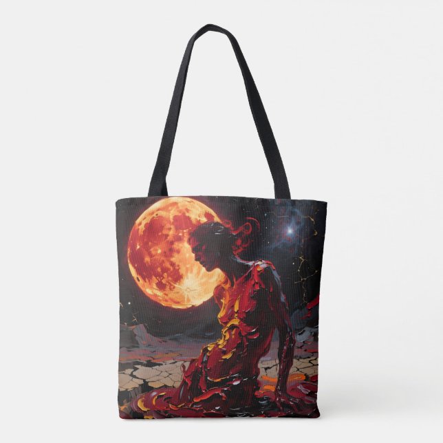Tote BOLSO – “Luna de Sangre” (Tote Bag / Bolsa de Tela (Verso)