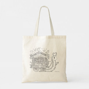 Tote Bookworm impresso na bolsa Tote, design de tinta f