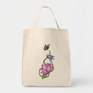 Tote Borboletas com o bolsa orgânico do mantimento da