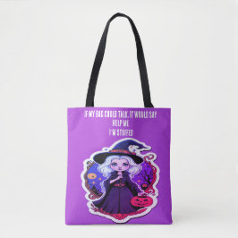 Tote Borracha de bruxa bonita Se minha bolsa pudesse fa