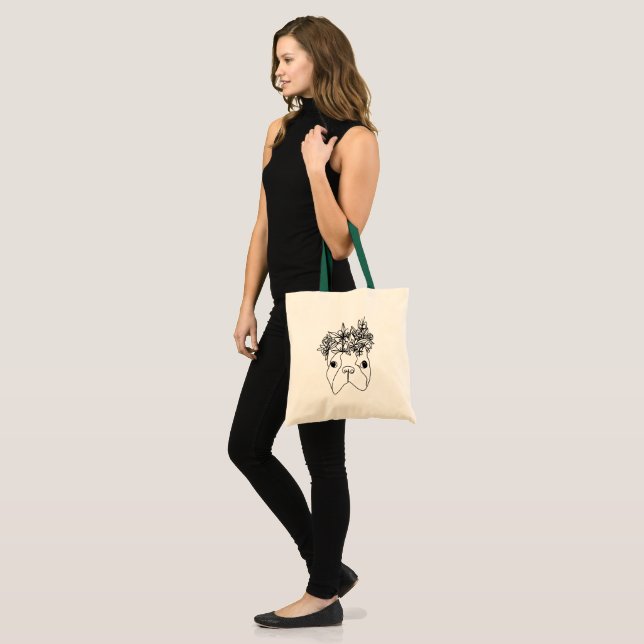 Tote Boston Terrier One Line Drach Bolsa (Frente (modelo))