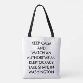 Tote Branco do saco de bolsa com logotipo preto