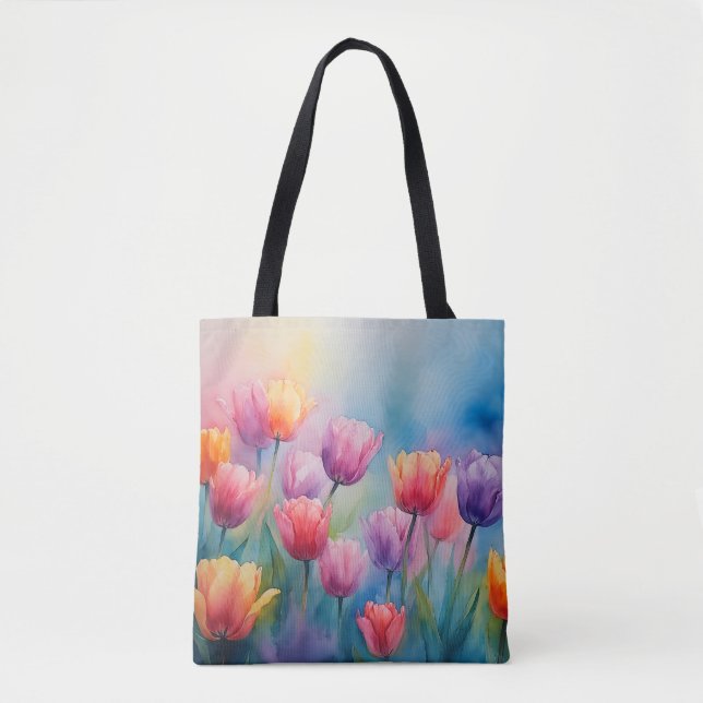 Tote Bright Bloom Tulips Bolsa (Frente)