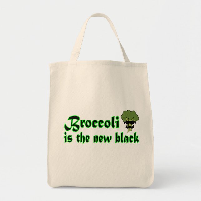 Tote Broccoli - Bolsa de mercearia vegetariana (Frente)