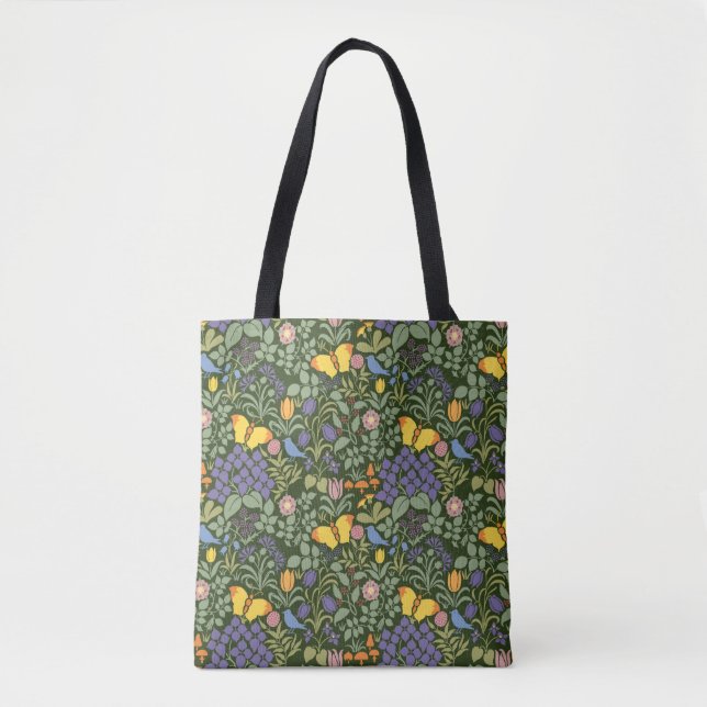 Tote C. F. A. Bolsa do Jardim da Borboleta de Voysey (Frente)