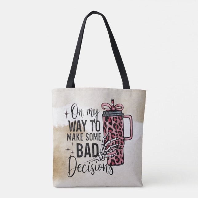 Tote Cafeína e Bones Bolsa (Verso)