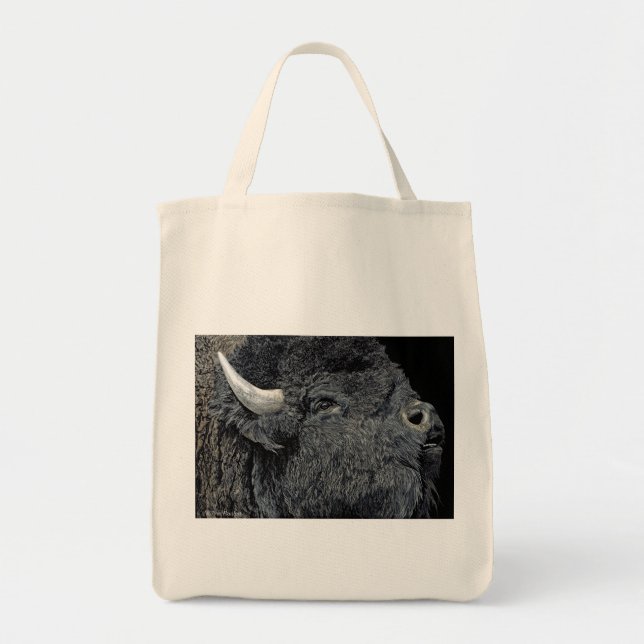 Tote "Call of the Prairie" - Bison Bolsa (Frente)