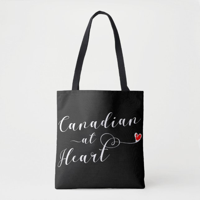 Tote Canadense At Heart Bolsa de compra, Canadá (Frente)