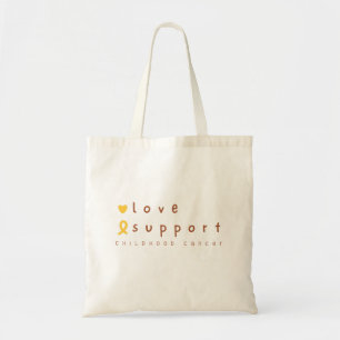 Tote cancer de infância suporte amor Bolsa presente Bol