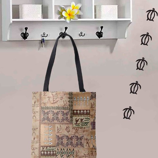 Tote Canoa de Navegação do Havaí e Bolsa de Petroglife (Criador carregado)