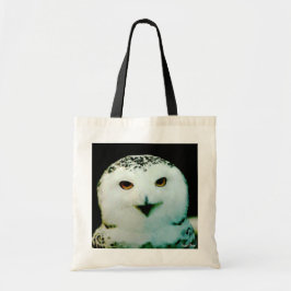 Tote Canvas de Bolsa de Orçamento de Snowy Owl