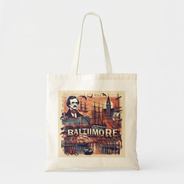 Tote Canvas de Charm City: a melhor Bolsa de Baltimore (Frente)