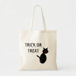 Tote Canvas de Gato Preto ou bolsa de Tratamento