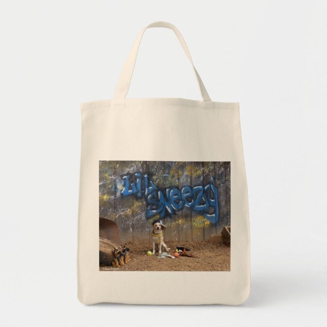 Tote Cão do rapper - de "o bolsa Sneezy Lil" (Frente)