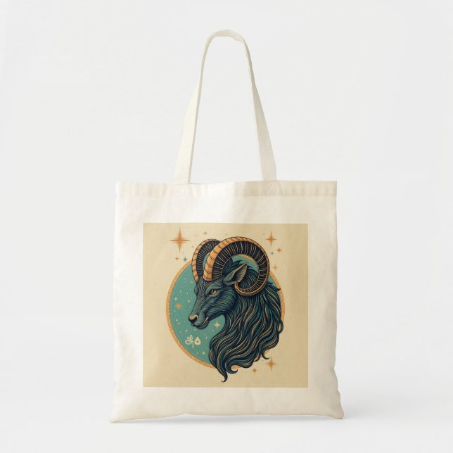 Tote Capricórnio Bolsa Bag Sinal Horoscópio (Frente)