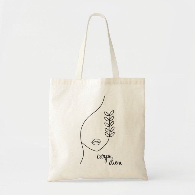 Tote Carpe Diem - Bolsa minimalista (Frente)