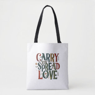 Tote Carregar Joy, Espalhar o amor Bolsa do ombro