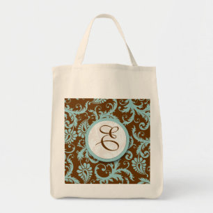 Tote Casamento Floral Bolsa da Noiva Azul de Aqua
