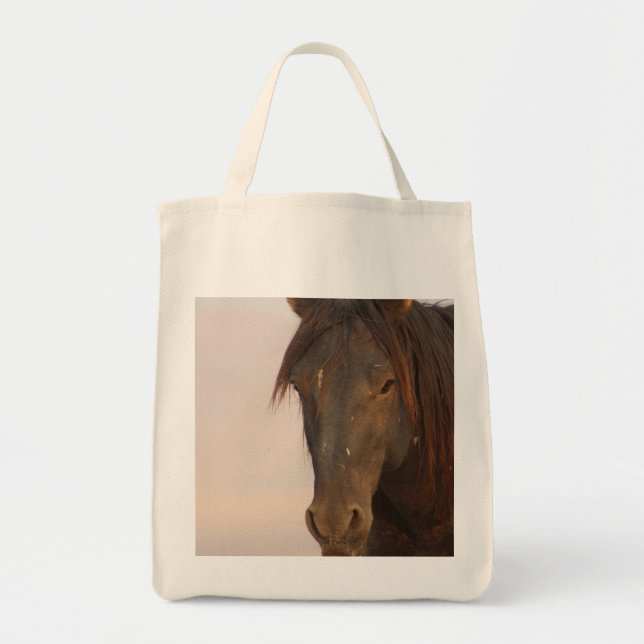 TOTE CAVALOS SELVAGENS DE GROCERY BOLSA DO UTAH (Frente)