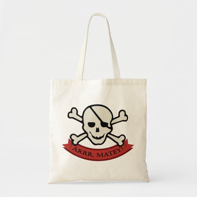Tote Caveira - Bolsa de orçamento (Frente)