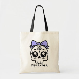 Tote Caveira com Arco - Personalize o Bolsa de doces