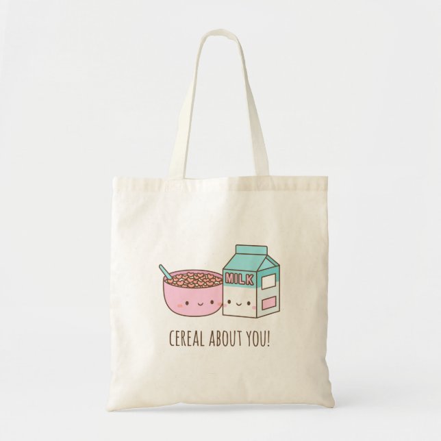 Tote Cereal Bonito Sobre Você Adora Bolsa De Canis (Frente)